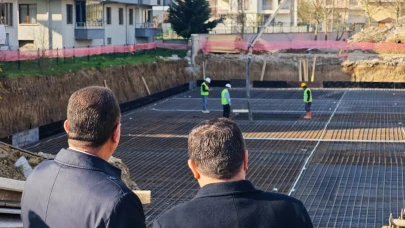 Depremde hasar gören okulun yerine yenisi yapılıyor