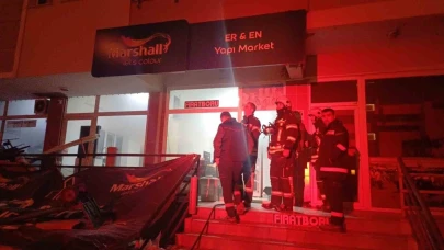 Hırdavat dükkanında korkutan yangın