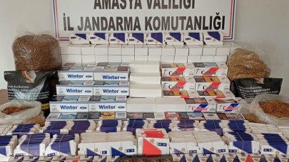 33 BİN MAKARON ELE GEÇİRİLDİ