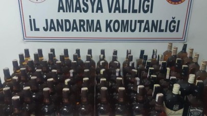 95 LİTRE KAÇAK İÇKİ YAKALANDI