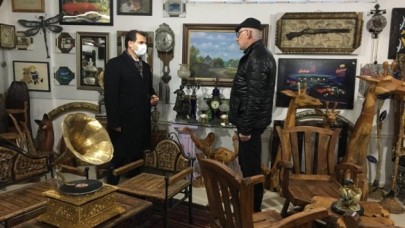 AK-BA SANAT EVİ’Nİ ZİYARET ETTİ
