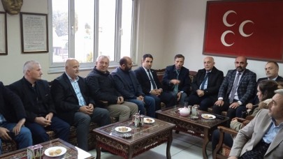 AK PARTİ YÖNETİMİNDEN İTTİFAK ORTAĞINA ZİYARET
