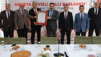 “AMASYA CEVİZLİ BALLI BAKLAVASI” TESCİLLENDİ