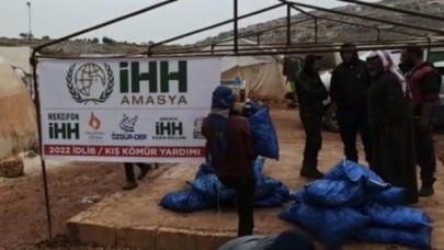 AMASYA İHH’DAN İDLİB’TEKİ MAZLUMLARA 8 TIR KÖMÜR DESTEĞİ