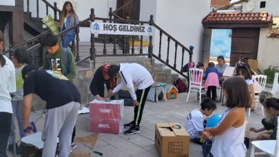 ATIK MALZEMELER HAYVANLAR İÇİN YUVAYA DÖNÜŞTÜRÜLDÜ