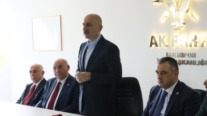 BAKAN KARAİSMAİLOĞLU MERZİFON'DA PARTİLİLERLE BULUŞTU