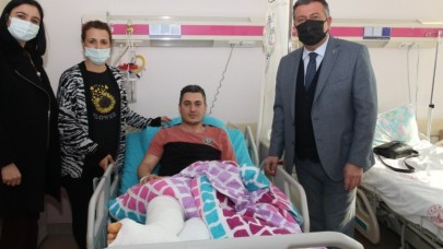 BAŞKAN KARGI’DAN GEÇMİŞ OLSUN ZİYARETİ
