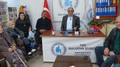 BAŞKAN ÜÇOK’TAN SAKATLAR DERNEĞİNE ZİYARET