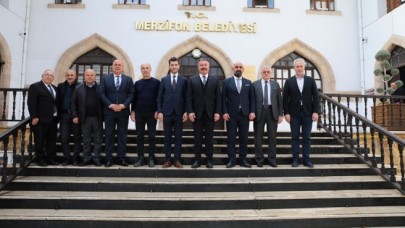 BAŞKANLAR’DAN MERZİFON BELEDİYESİ’NE ZİYARET