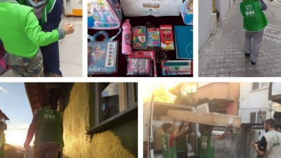BİR AYDA 100 AİLEYE YARDIM ULAŞTIRILDI