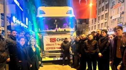 CHP DEPREMZEDELER İÇİN YARDIM TIRI GÖNDERDİ