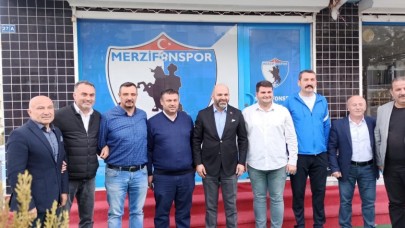 DAVULCU’DAN MERZİFONSPOR KULÜBÜNE ZİYARET
