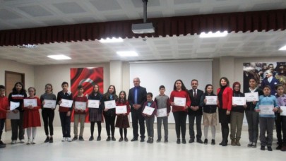 DERECEYE GİRENLER ÖDÜLLENDİRİLDİ