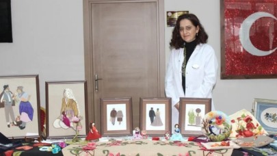 EL EMEĞİ GÖZ NURU ESERLER SERGİLENDİ