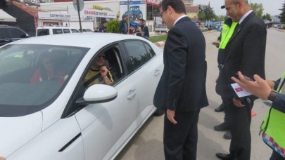 EMNİYET KEMERİ UYGULAMASI YAPILDI