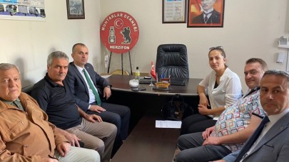 ERGÜL’DEN MUHTARLAR DERNEĞİ’NE ZİYARET
