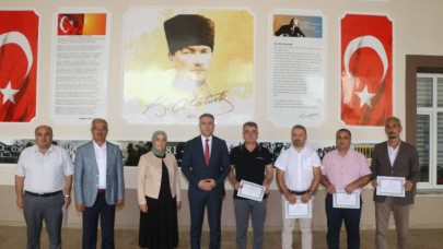 ETKİNLİKLERE TEŞEKKÜR BELGESİ VERİLDİ