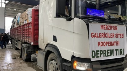 GALERİCİLER SİTESİNDEN 10 TIRLIK DESTEK