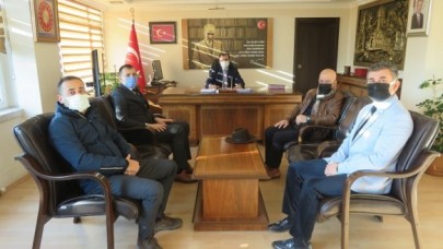 GÜLTEKİN’DEN KAYMAKAM GÜLDOĞAN’A ZİYARET
