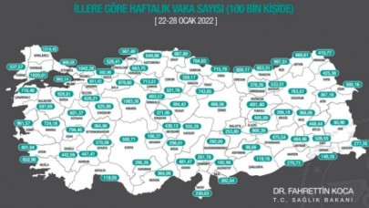 HAFTALIK VAKA SAYILARI AÇIKLANDI, ARTIŞ VAR