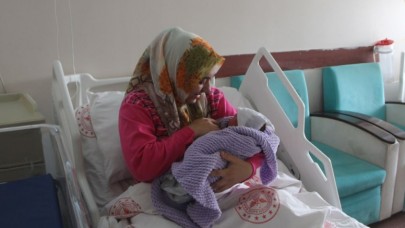 HAMİLE DEPREMZEDE AMASYA'DA DOĞUM YAPTI