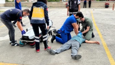 HASTANEDE MÜŞTEREK TATBİKAT YAPILDI