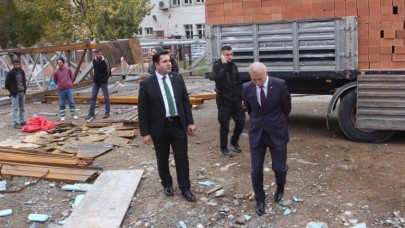 HAVUZ İNŞAATINDA İNCELEMELERDE BULUNDULAR