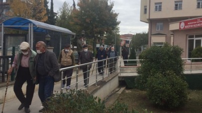 HUZUREVİ’NDE YANGIN TATBİKATI