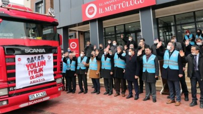 İDLİB İÇİN 3 TIR İNSANİ YARDIM MALZEMESİ YOLA ÇIKTI