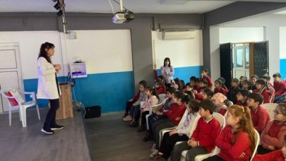 İLKOKUL ÖĞRENCİLERİNE HİJYEN EĞİTİMİ VERİLDİ