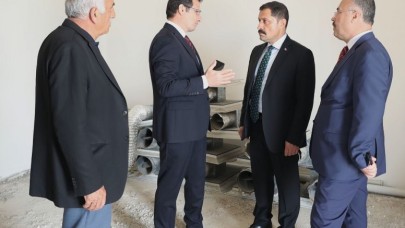 İNŞAAT ÇALIŞMALARINI YERİNDE İNCELEDİ