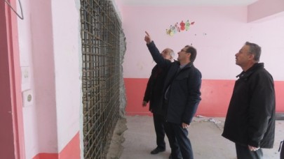 İNŞAAT ÇALIŞMALARINI YERİNDE İNCELEDİ