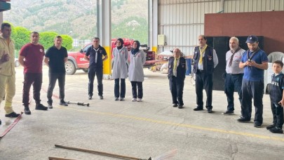 İZCİLER YANGINLA MÜCADELE İÇİN EĞİTİM ALDI