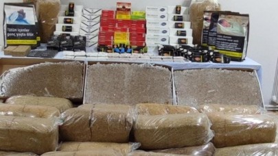 JANDARMADAN KAÇAK TÜTÜN VE MAKARON OPERASYONU