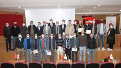 KALORİFER ATEŞÇİLERİ SERTİFİKALARINI ALDILAR