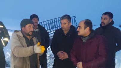 KARDA MAHSUR KALAN BABA VE KIZI KURTARILDI