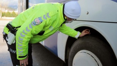 KIŞ LASTİĞİ DENETİMLERİ DEVAM EDİYOR