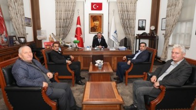 KOCA VE EKİBİ BAŞKAN KARGI’YI ZİYARET ETTİ