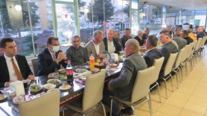KÖY VE MAHALLE MUHTARLARI İFTARDA BULUŞTU
