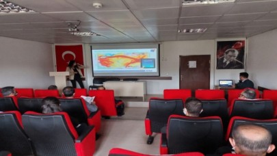 KURUM AMİRLERİNE AFET EĞİTİMİ VERİLDİ