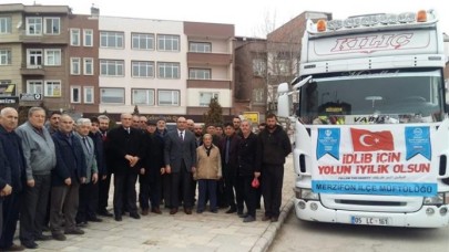 Merzifon’dan İdlib’e 1 Tır un
