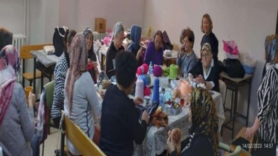 MERZİFON HEM, DEPREMZEDELER İÇİN ÜRETİYOR