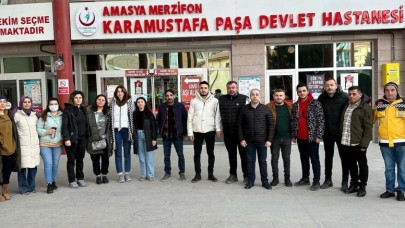 MERZİFONLU SAĞLIKÇILAR BÖLGEYE YOLCU EDİLDİ