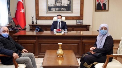 MERZİFONLU ŞEHİT AİLESİNDEN  VALİ MASATLI'YA ZİYARET
