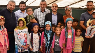MEVSİMLİK İŞÇİ ÇOCUKLARINA KUR’AN KURSU AÇILDI
