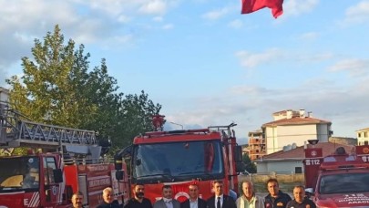 MHP İLÇE TEŞKİLATI İTFAİYE MÜDÜRLÜĞÜNÜ ZİYARET ETTİ