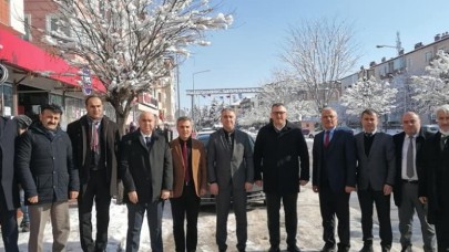 MİLLİ EĞİTİM MÜDÜRLERİ İLE MERZİFON’DA BİR ARAYA GELDİ
