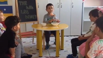 MİNİK ÖĞRENCİLERLE BİLİMSEL ÇALIŞMA