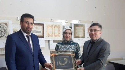MÜFTÜ PEHLİVAN, TEZHİP KURSUNU ZİYARET ETTİ