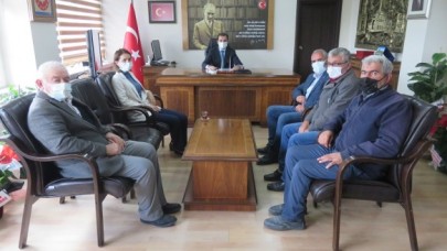 MUHTARLARDAN HAYIRLI OLSUN ZİYARETİ